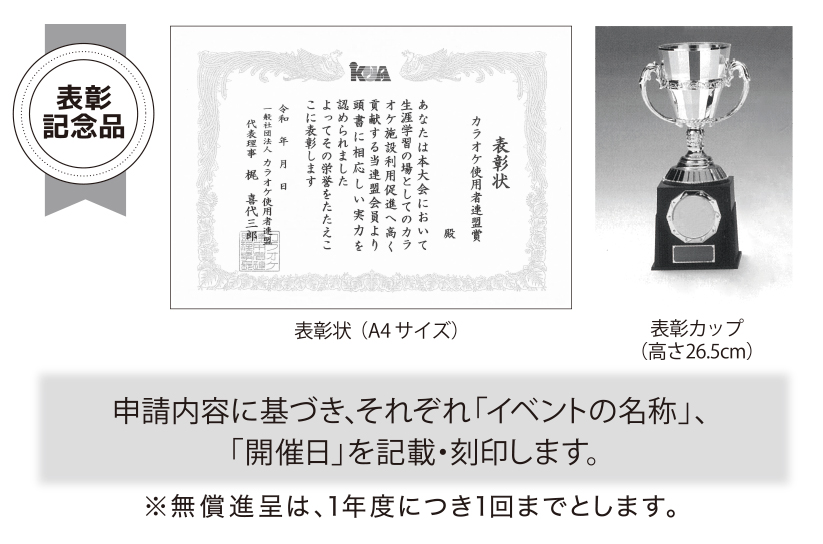 賞状・トロフィーの画像